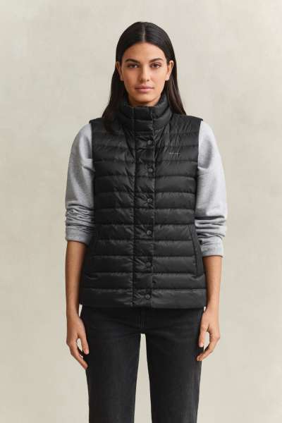 MELLÉNY GANT LIGHT DOWN VEST BLACK