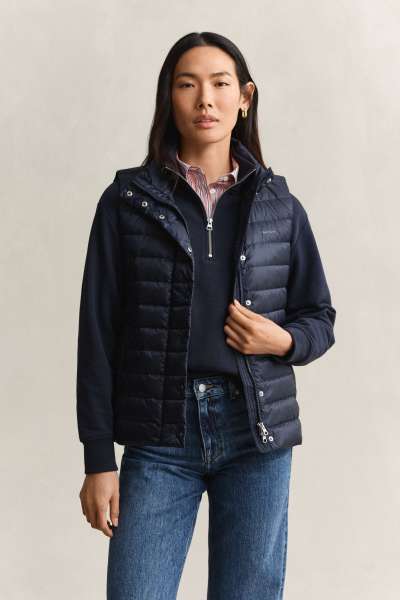 MELLÉNY GANT LIGHT DOWN VEST EVENING BLUE