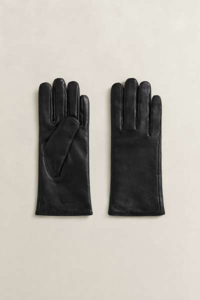 KESZTYŰ GANT CASHERE LINED LEATHER GLOVES BLACK
