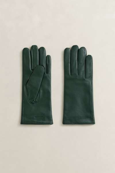KEZTYŰ GANT CAHMERE LINED LEATHER GLOVE MOY GREEN