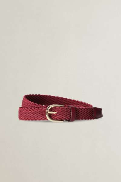 ÖV GANT BRAIDED BELT DEEP GRAPE WINE