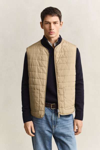 KABÁT GANT DOUBLE COAT LIGHT TAUPE