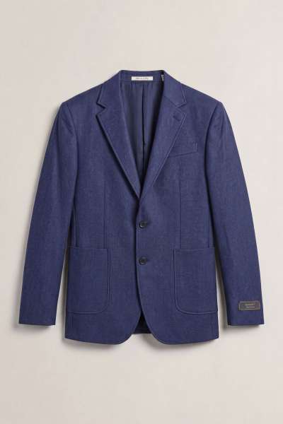 ZAKÓ GANT JERSEY BLAZER EVENING BLUE