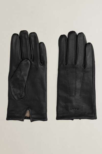 KESZTYŰ GANT CASHERE LINED LABSKIN GLOVES BLACK