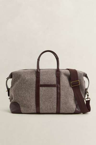 TRAVEL BAG GANT WOOL DUFFLE BAG MIST TAUPE