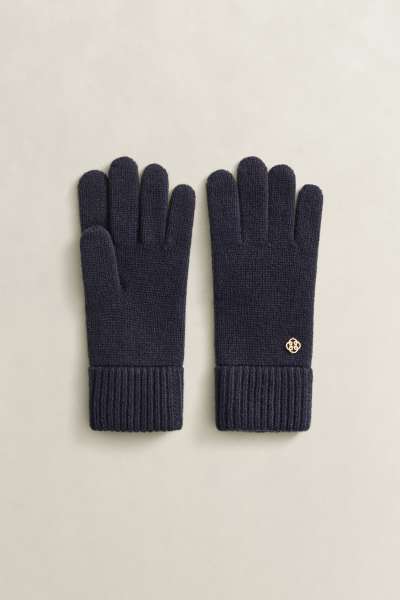 KESZTYŰ GANT WOOL GLOVES EVENING BLUE