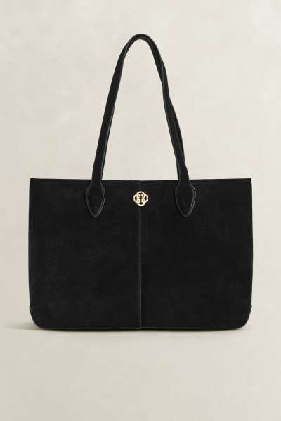 TÁSKA GANT SUEDE TOTE BAG BLACK