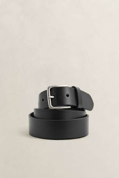 ÖV GANT LEATHER BELT BLACK