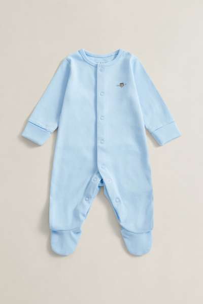 OVERÁL GANT 2 PACK LS ROMPER SET SKY BLUE