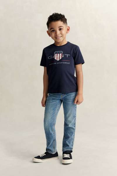 FARMER GANT RELAXED FIT JEAN WORN WASH