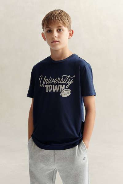 PÓLÓ GANT UNIVERSITY TOWN SS T-SHIRT EVENING BLUE