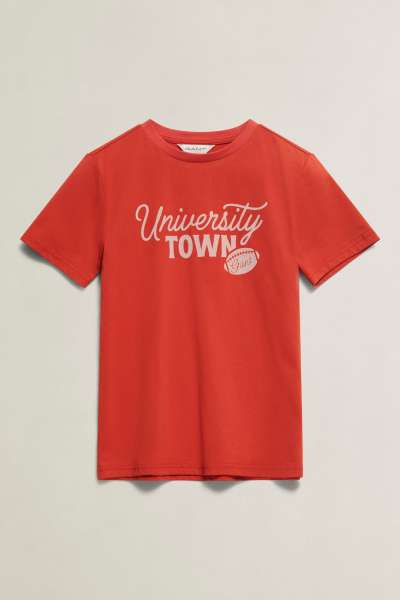 PÓLÓ GANT UNIVERSITY TOWN SS T-SHIRT MAPLE FIRE