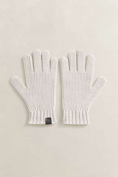 KESZTYŰ GANT LAMBSWOOL RIBBED GLOVE CLAY BEIGE