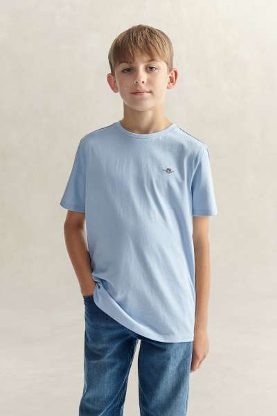PÓLÓ GANT SHIELD SS T-SHIRT MUTED BLUE