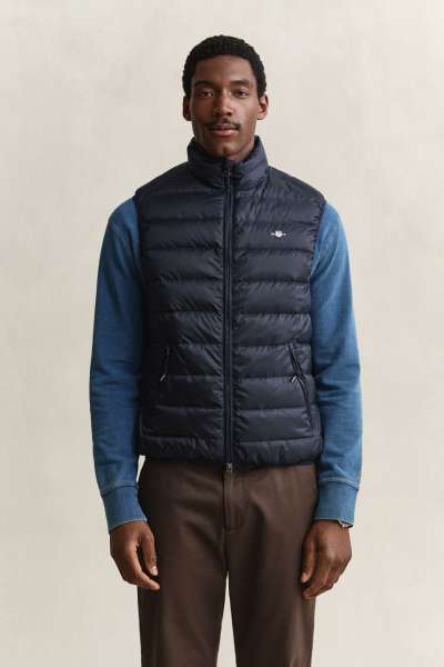MELLÉNY GANT LIGHT DOWN VET EVENING BLUE
