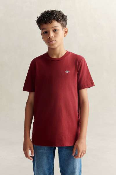 PÓLÓ GANT SHIELD SS T-SHIRT PLUMPED RED
