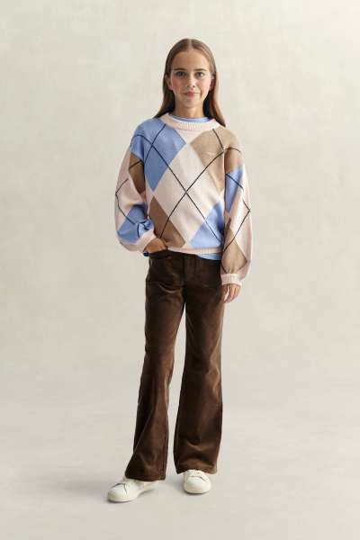 NADRÁG GANT CORDUROY TROUSER SHADOW BROWN