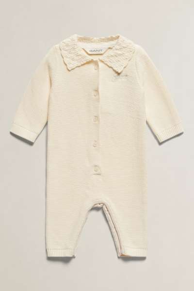 PIZSAMA GANT CROCHET COLLAR ROMPER CREAM