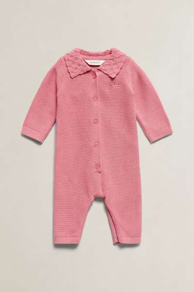 PIZSAMA GANT CROCHET COLLAR ROMPER WILD PINK