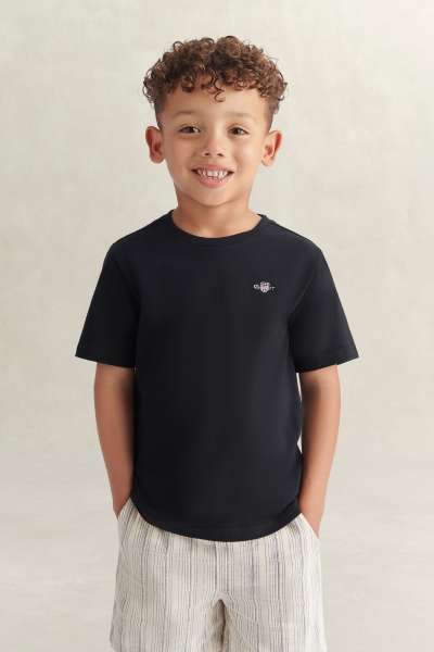 PÓLÓ GANT SHIELD SS T-SHIRT BLACK