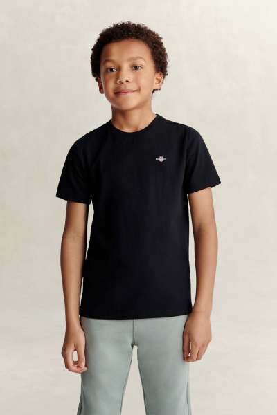 PÓLÓ GANT SHIELD SS T-SHIRT BLACK
