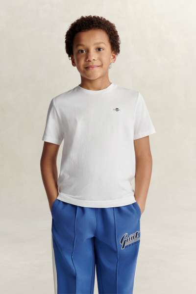 PÓLÓ GANT SHIELD SS T-SHIRT WHITE