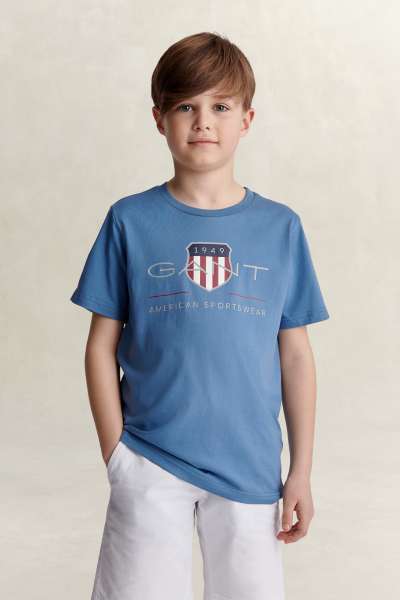 PÓLÓ GANT ARCHIVE SHIELD SS T-SHIRT SALTY SEA