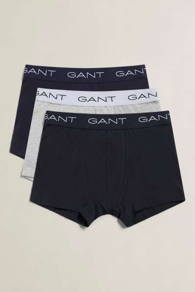 ALSÓNEMŰ GANT 3 PACK MULTI BOXER BRIEFS BLACK