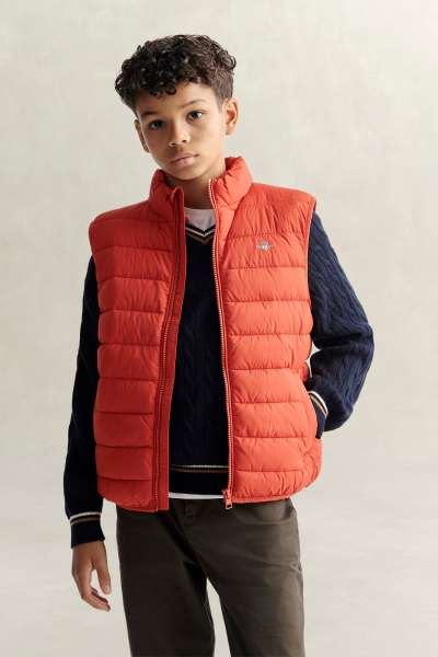 MELLÉNY GANT LIGHTWEIGHT QUILTED VEST MAPLE FIRE
