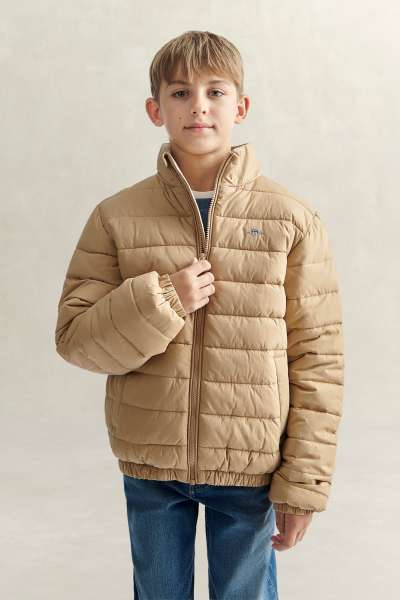 DZSEKI GANT LIGHTWEIGHT QUILTED JACKET DARK KHAKI
