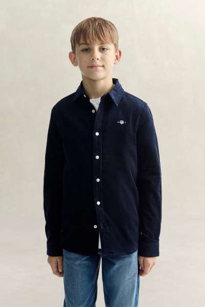 ING GANT CORDUROY LS SHIRT EVENING BLUE