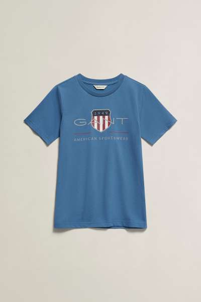 PÓLÓ GANT ARCHIVE SHIELD SS T-SHIRT SALTY SEA