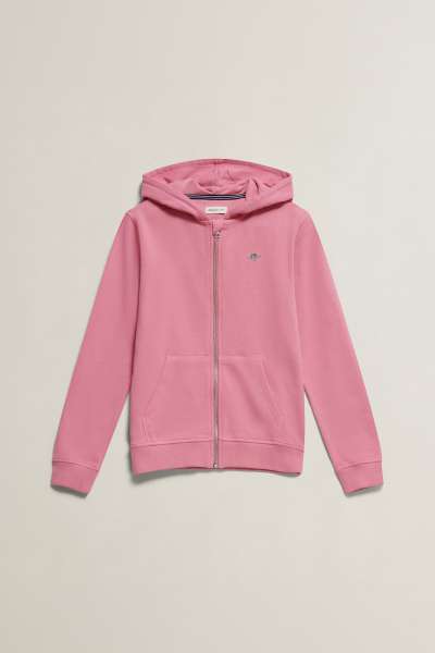 MELEGÍTŐFELSŐ GANT SHIELD FULL ZIP HOODIE WILD PINK