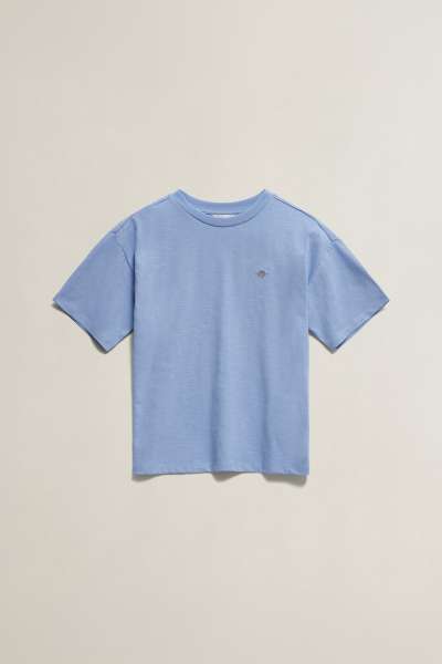 PÓLÓ GANT SHIELD SS SLUB T-SHIRT MISTY LAVENDER