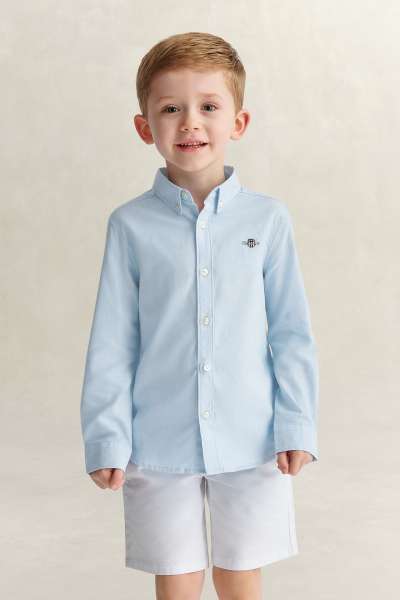 ING GANT SHIELD OXFORD SHIRT LIGHT BLUE