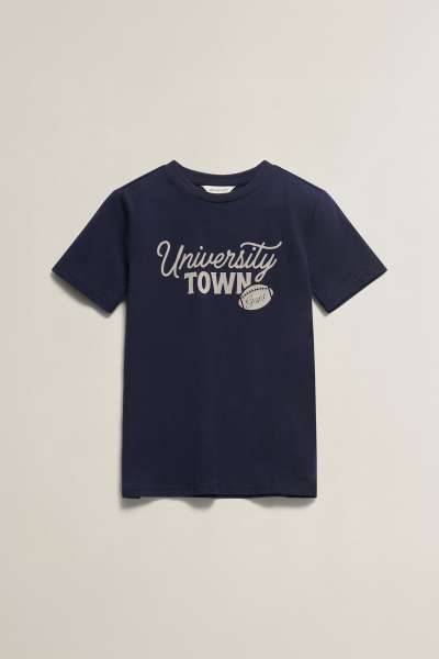PÓLÓ GANT UNIVERSITY TOWN SS T-SHIRT EVENING BLUE