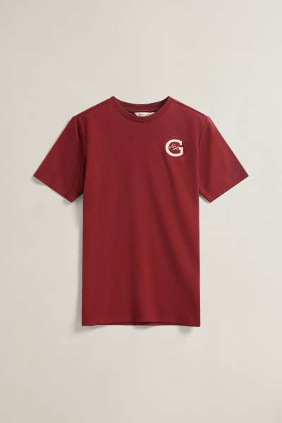 PÓLÓ GANT NEW HAVEN T-SHIRT PLUMPED RED