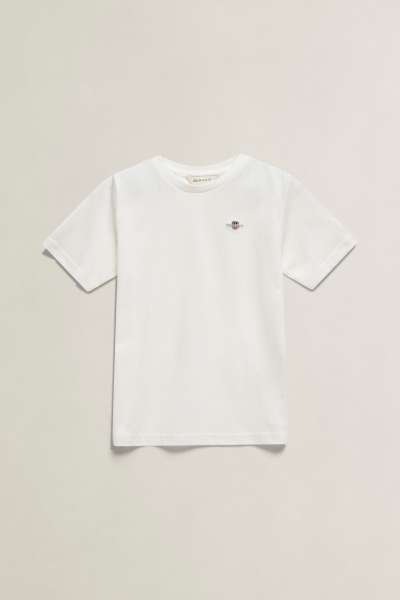 PÓLÓ GANT SHIELD SS T-SHIRT WHITE