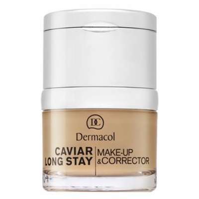 Dermacol Caviar Long Stay Make-Up & Corrector hosszantartó make-up és korrektor kaviár kivonattal 1,5 Sand 30 ml
