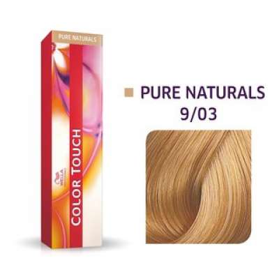 Wella Professionals Color Touch Pure Naturals professzionális demi-permanent hajszín többdimenziós hatással 9/03 60 ml