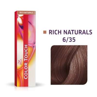 Wella Professionals Color Touch Rich Naturals professzionális demi-permanent hajszín többdimenziós hatással 6/35 60 ml