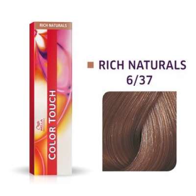 Wella Professionals Color Touch Rich Naturals professzionális demi-permanent hajszín többdimenziós hatással 6/37 60 ml