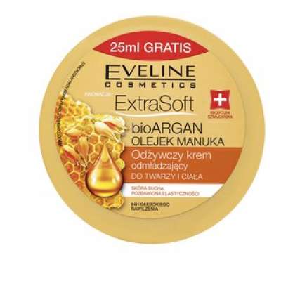 Eveline Extra Soft BioARGAN Manuka Oil Face and Body Cream fiatalító arckrém 175 ml