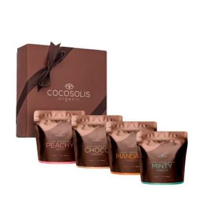 COCOSOLIS Luxury Coffee Scrub Box ajándékszett hámló hatású