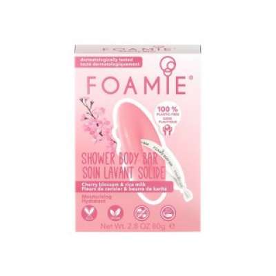 Foamie Szilárd tusfürdő Shower Body Bar Cherry Blossom & Rice Milk 80 g