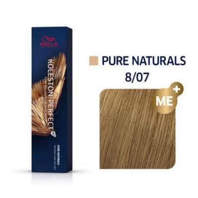 Wella Professionals Koleston Perfect Me+ Pure Naturals professzionális permanens hajszín 8/07 60 ml