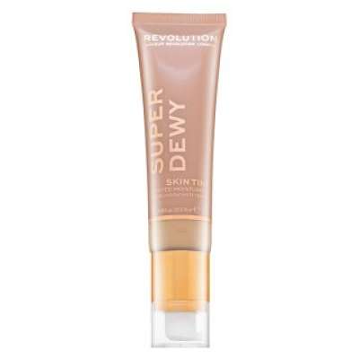 Makeup Revolution Super Dewy Skin Tint Moisturizer tonizáló és hidratáló emulziók Fair 55 ml