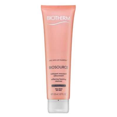 Biotherm Biosource Softening Foaming Cleanser Tápláló tisztító gél száraz arcbőrre 150 ml