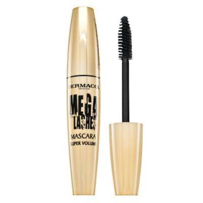 Dermacol Mega Lashes Mascara Super Volume szempillaspirál szempilla meghosszabbítására és volumenre Black 13 ml