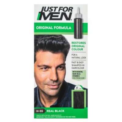 Just For Men Shampoo-in Haircolour színező sampon férfiaknak H55 Natural Real Black 66 ml